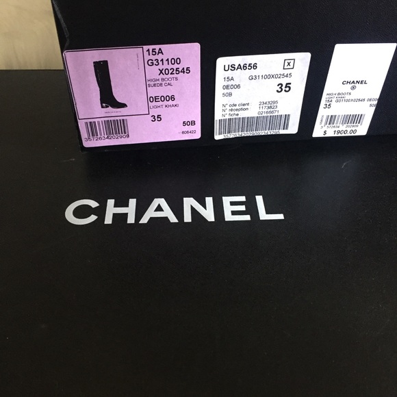 Tall Chanel Suede Boots - Picture 7 of 9